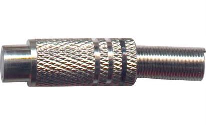 Obrázek zboží CINCH zdířka kabelová kovová,černý proužek