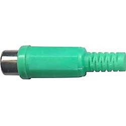 Obrázek zboží CINCH zdířka plastová zelená na kabel