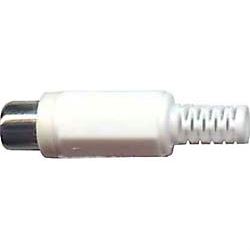 Obrázek zboží CINCH zdířka plastová bílá na kabel