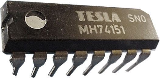 Obrázek zboží 74151 8-bit.multiplexer, selektor dat DIP16 /MH74151,MH54151 vč.S/ 