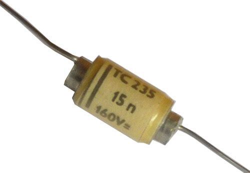 Obrázek zboží 15n/160V TC235, svitkový kondenzátor axiální