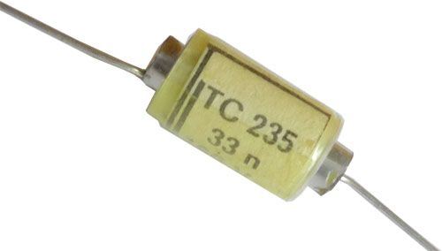Obrázek zboží 33n/160V TC235, svitkový kondenzátor axiální