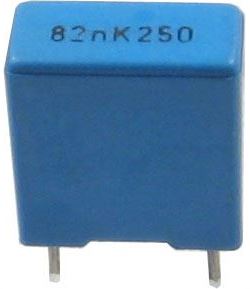 Obrázek zboží 82n/250V TC354, svitkový kondenzátor radiální