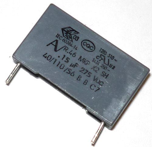 Obrázek zboží 150n/275V CFAC, svitkový kondenzátor X2