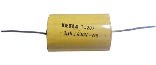 Obrázek zboží 1u5/400V TC207, svitkový kondenzátor