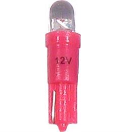 Obrázek zboží Žárovka LED T5 12V/0,25W červená