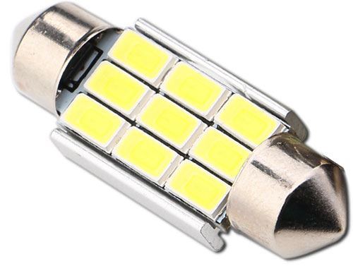Obrázek zboží Žárovka LED SV8,5-8 sufit, 12V/3W, 9xLED5730, bílá, CANBUS, délka 36mm