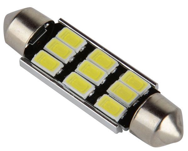 Obrázek zboží Žárovka LED SV8,5-8 sufit, 12V/3W, 9xLED5730, bílá, CANBUS, délka 39mm