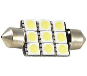 Obrázek zboží Žárovka LED SV8,5-8 sufit 36mm 12V/ 2,5W bílá, 9xSMD5050