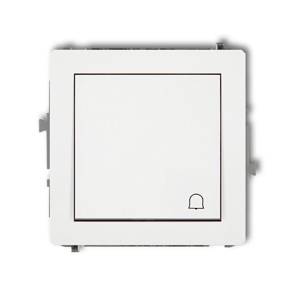 Obrázek zboží Tlačítko OFF-(ON) zvonkové pod omítku, bílý, DECO Karlik