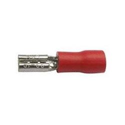 Obrázek zboží Faston-zdířka 2,8mm červená pro kabel 0,5-1,5mm2