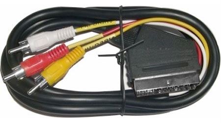 Obrázek zboží Kabel Scart OUT-3xCinch IN,  1,5m