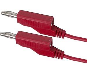 Obrázek zboží Propojovací kabel 0,35mm2/ 1m s banánky červený