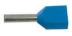 Obrázek zboží Dutinka pro dva kabely 0,75mm2 modrá (TE0,75-8), balení 100ks