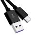 Obrázek zboží Kabel USB 2.0 konektor USB A / USB-C , 0,5m černý super fast charging