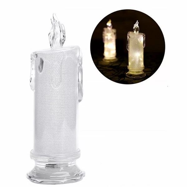Obrázek zboží LED bílá svíčka , teplá bílá, 6,3×18 cm