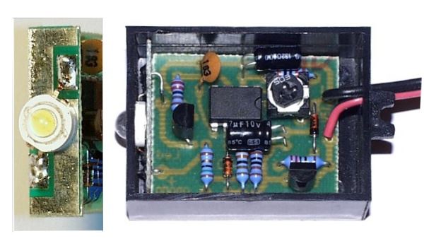Obrázek zboží MINI Stroboskop LED 1W 12V auto-tuning STAVEBNICE