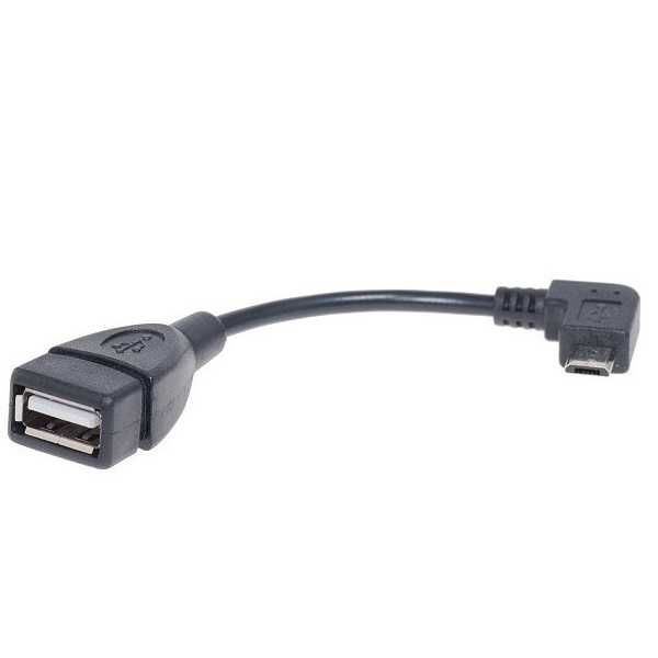 Redukce USB micro úhlový / USB (A) 2.0 OTG CL-61