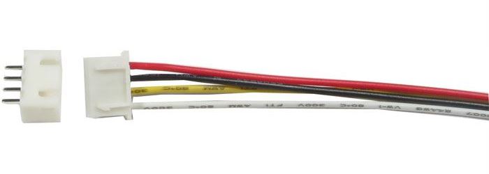 Konektor JST-XH 4pin + kabel 15cm + zdířka JST-XH 4pin