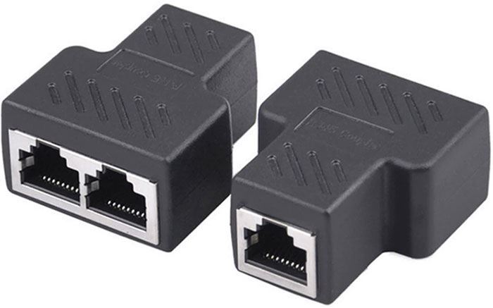 Modulární rozbočení RJ45 LAN Ethernet 1x female/2x female