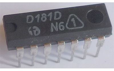 D181D - RAM 16bit, DIL14 /SN7481N/