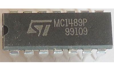 MC1489P - linkový přijímač RS232, DIL14