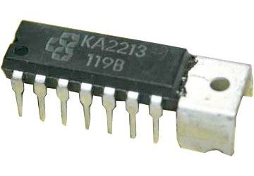 KA2213-snímací/záznam/nf zesilovač 2W (Ucc=5-9V)