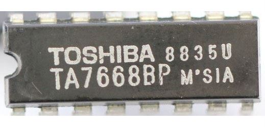 TA7668BP 2x předzesilovač pro mgf TOSHIBA