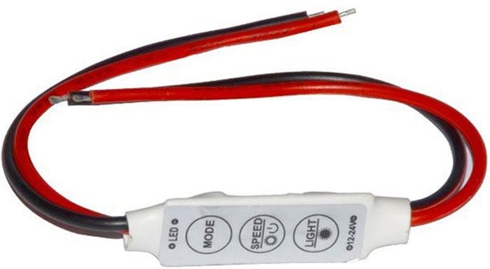 Ovládač LED pásků 12V/6A s kablíky