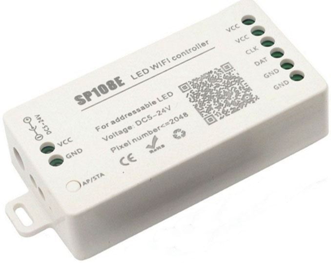 Wifi ovládač SP108E pro digitální LED pásek RGB