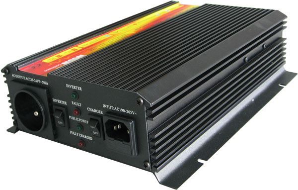 Ilustrační foto Měnič+UPS+nabíječ 24V/230V/1000W, modif.sinus. CARSPA UPS1000 Obrázek zboží Měnič+UPS+nabíječ 24V/230V/1000W, modif.sinus. CARSPA UPS1000
