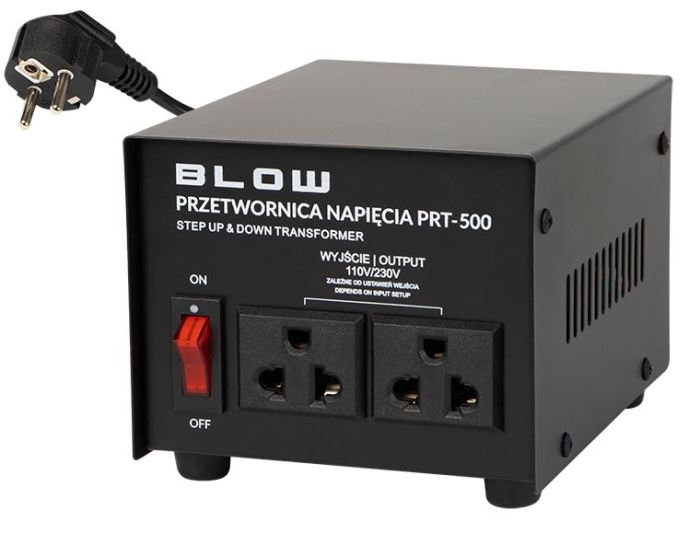 Měnič napětí BLOW PRT-500 230V/110V 500W