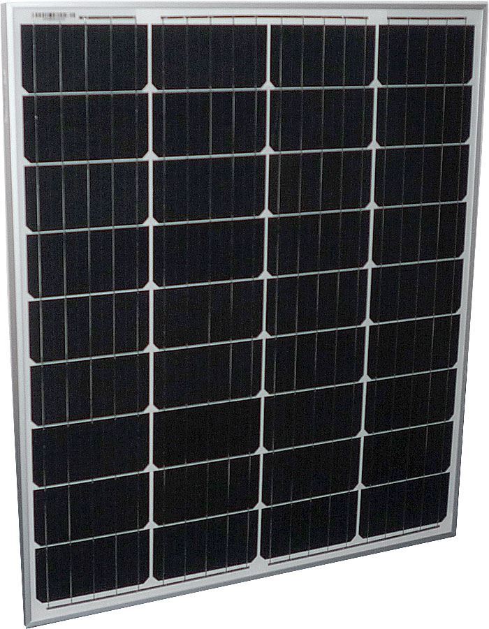 Fotovoltaický solární panel 12V/80W, SZ-80-36M, 670x770x30mm