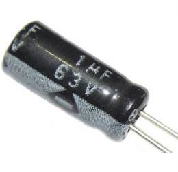 1u/63V 105°C 4x7x1,5mm, elektrolyt.kondenzátor radiální