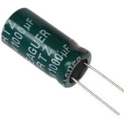 1000u/10V 105°C 8x12x5mm, elektrolyt.kondenzátor radiálny