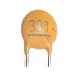 Obrázek zboží 390pF/50V SUNTAN, RM2,54,keramický kondenzátor