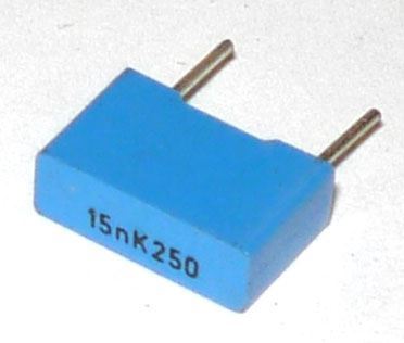 15n/250V TC354, svitkový kondenzátor radiální, RM=7,5mm