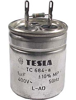 1u/400V~ TC684a, kondenzátor zářivkový