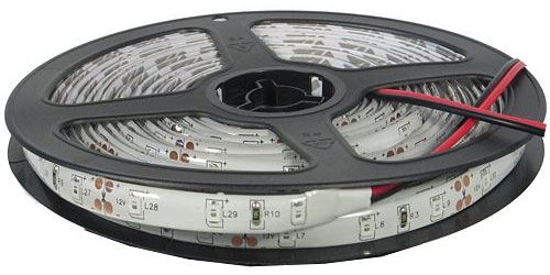 LED pásek 8mm, červený, 60xLED2835/m, IP65, cívka 5m