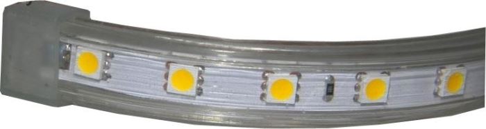 LED pásek 230V bílý teplý, 60xLED5050/m, IP65, modul 1m