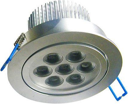 Ilustrační foto Podhledové světlo LED 7x1W,bílé, 230V/7W Obrázek zboží Podhledové světlo LED 7x1W,bílé, 230V/7W