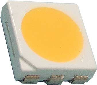 LED SMD 5050 3čip bílá teplá