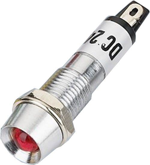 kontrolka 24V LED červená do otvoru 8mm