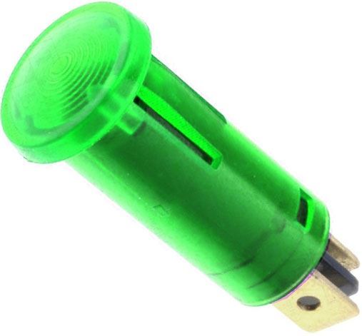 Kontrolka 12V WL-01 zelená, průměr 12,5mm
