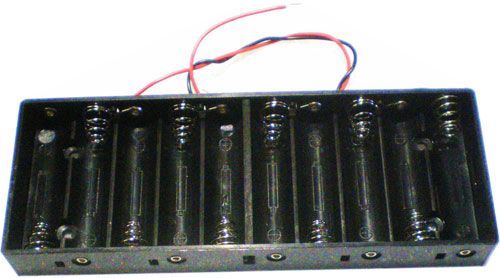 Držák baterie 10xR6/AA/UM3 s vývody