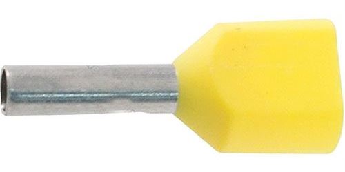 Dutinka pro dva kabely 1mm2, žlutá (TE1,0-10)