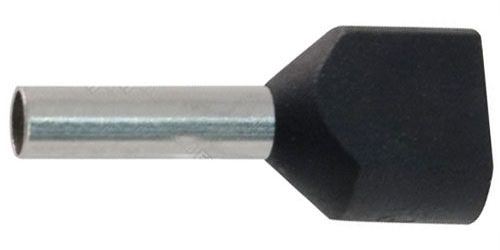 Dutinka pro dva kabely 1,5mm2 černá (TE1,5-12)