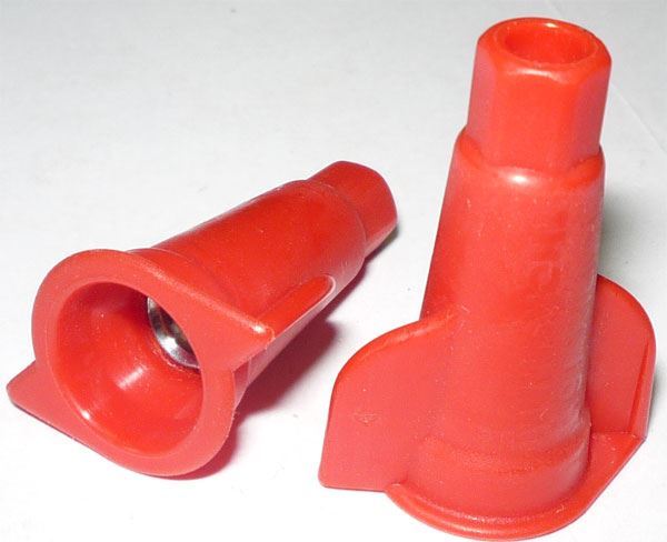 Spojka-klobouček šroubovací pro kabely do 6mm2 červený TORIX T6