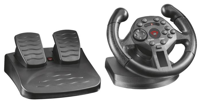 Ilustrační foto Volant TRUST GXT 570 Compact Vibration Racing Obrázek zboží Volant TRUST GXT 570 Compact Vibration Racing