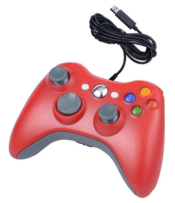 Obrázek zboží Drátový ovladač pro konzoli Microsoft Xbox 360 červená